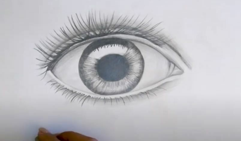 Рисуем Глаз человека карандашом