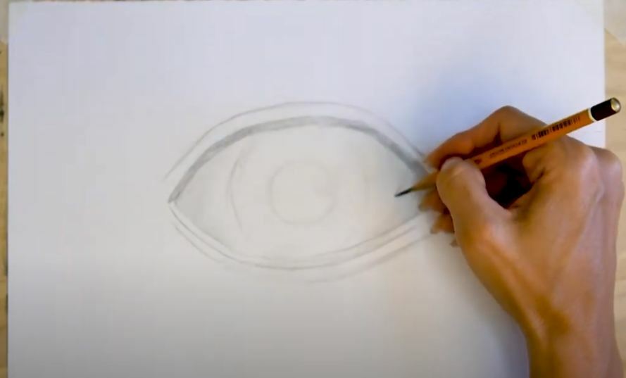 Рисуем Глаз человека карандашом
