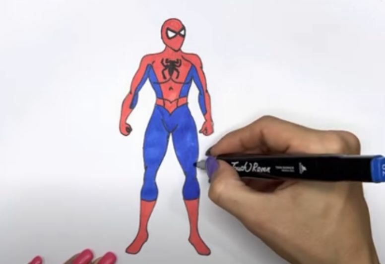 Рисуем Человек паук
